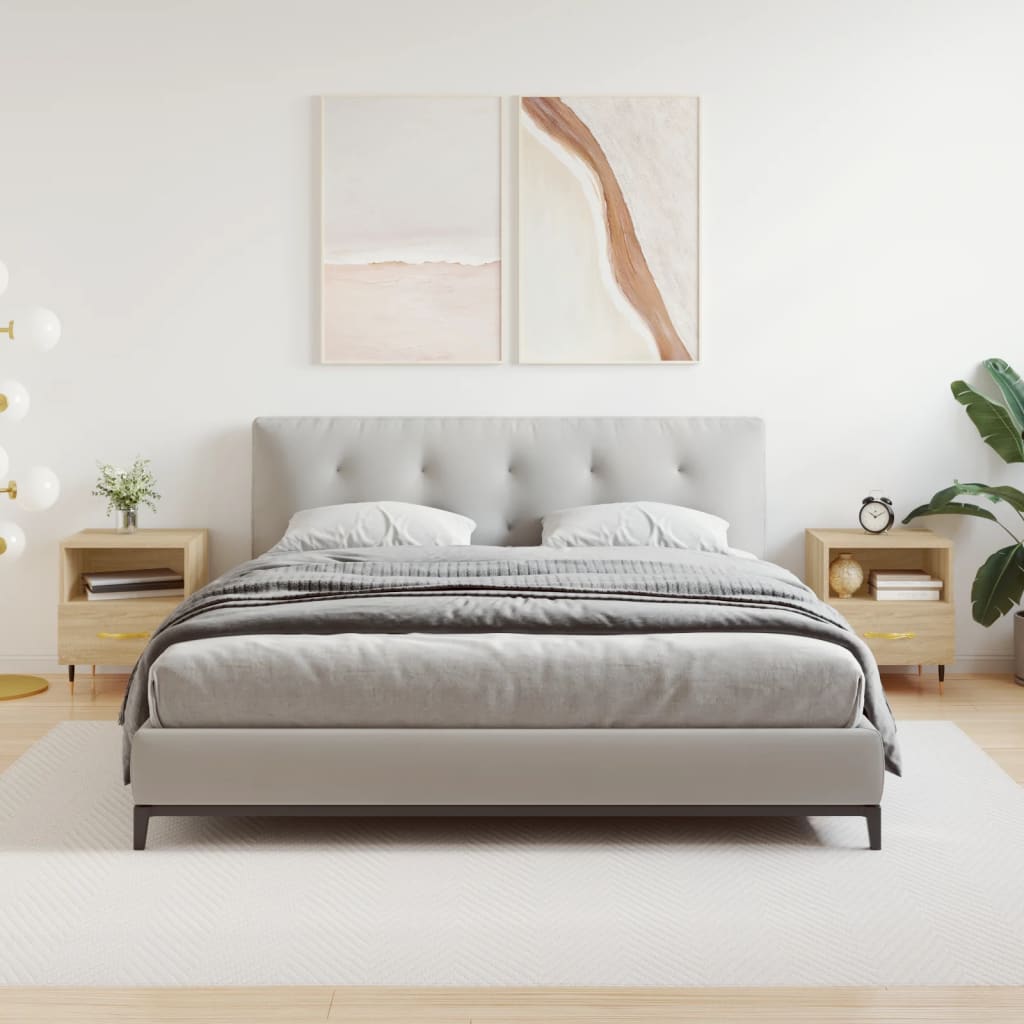 Comodini 2 pz Rovere Sonoma 40x35x47,5 cm in Legno Multistrato - homemem39