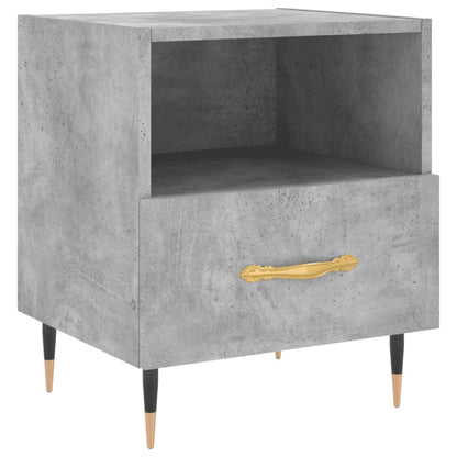 Comodini 2 pz Grigio Cemento 40x35x47,5 cm in Legno Multistrato - homemem39