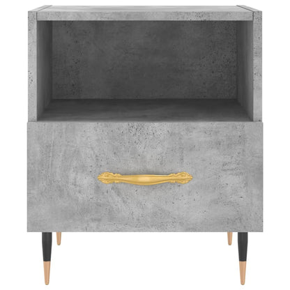 Comodini 2 pz Grigio Cemento 40x35x47,5 cm in Legno Multistrato - homemem39