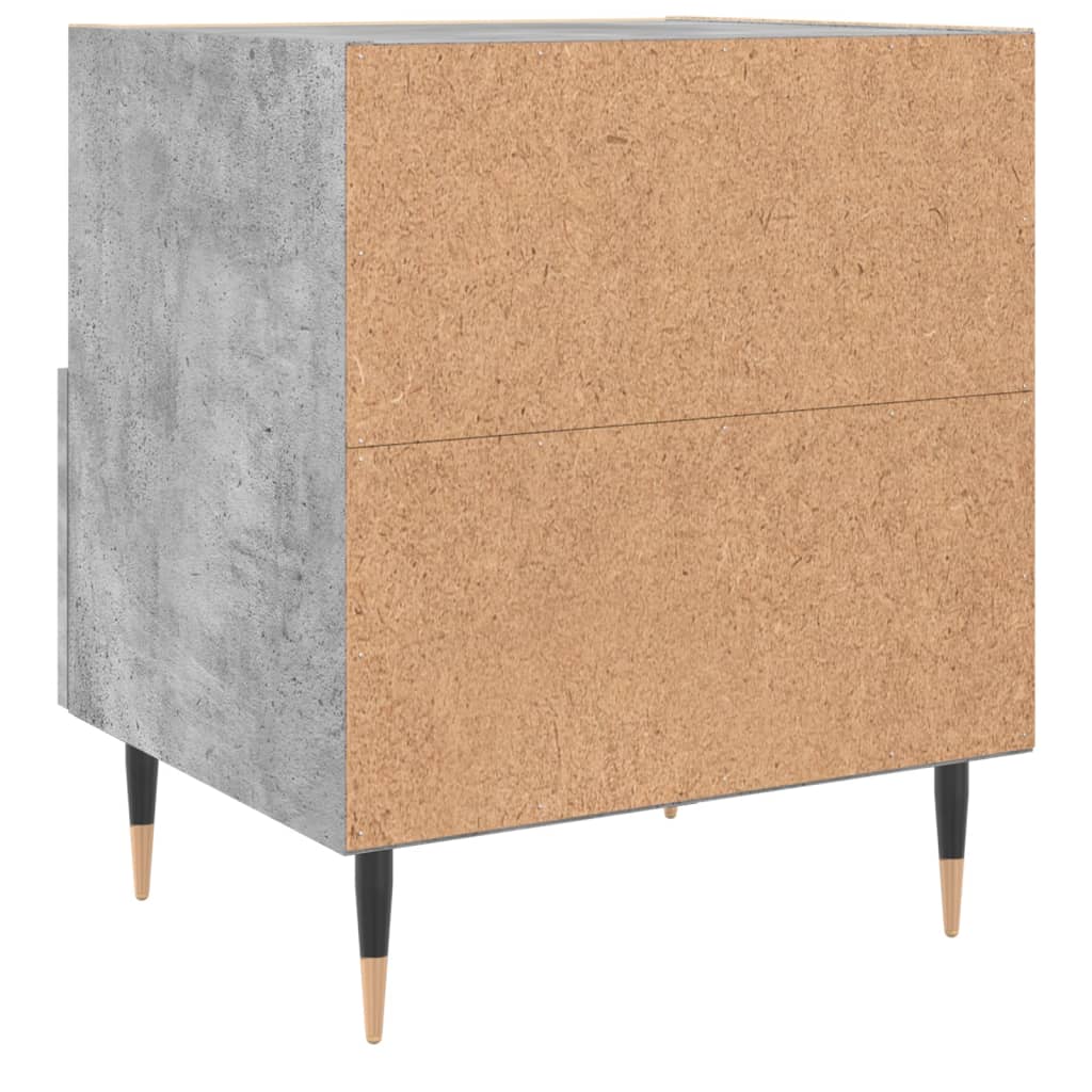 Comodini 2 pz Grigio Cemento 40x35x47,5 cm in Legno Multistrato - homemem39