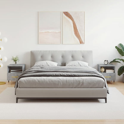 Comodini 2 pz Grigio Cemento 40x35x47,5 cm in Legno Multistrato - homemem39