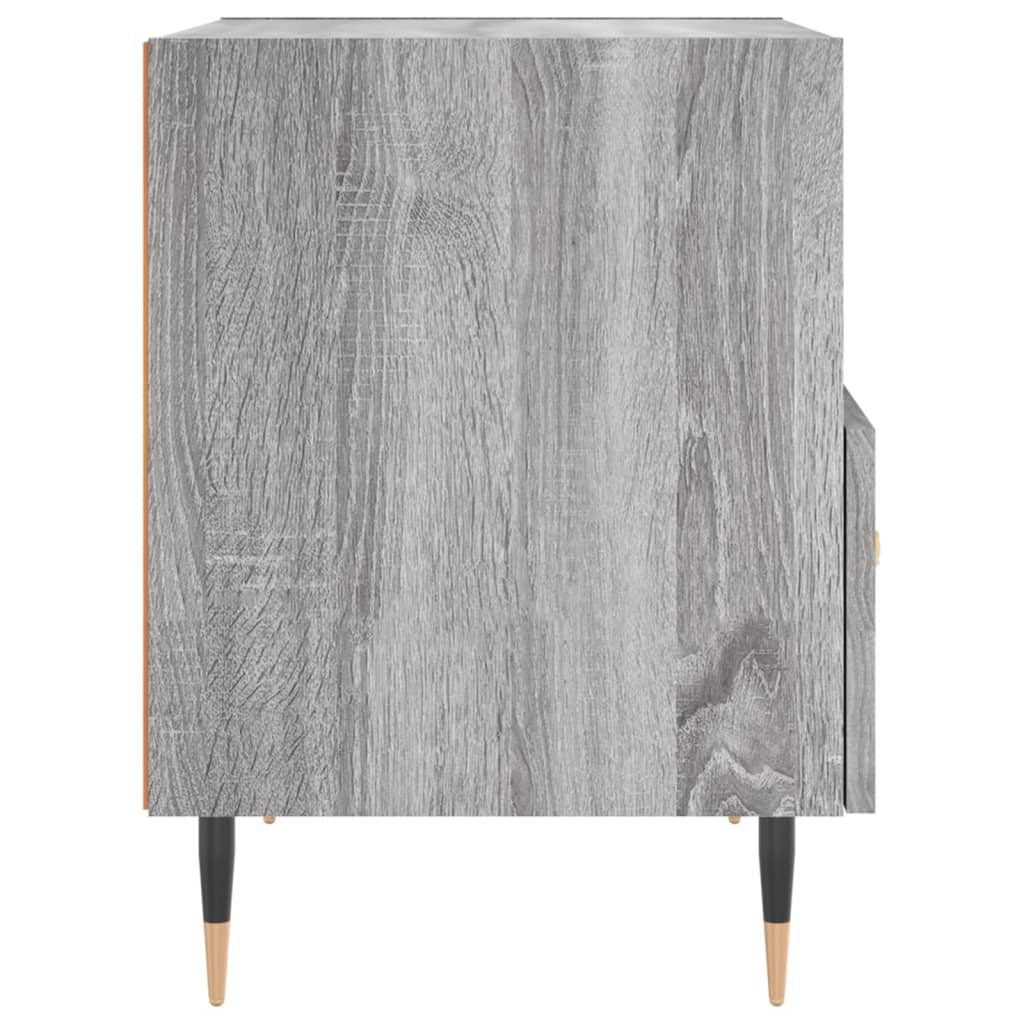 Comodini 2 pz Grigio Sonoma 40x35x47,5 cm in Legno Multistrato - homemem39