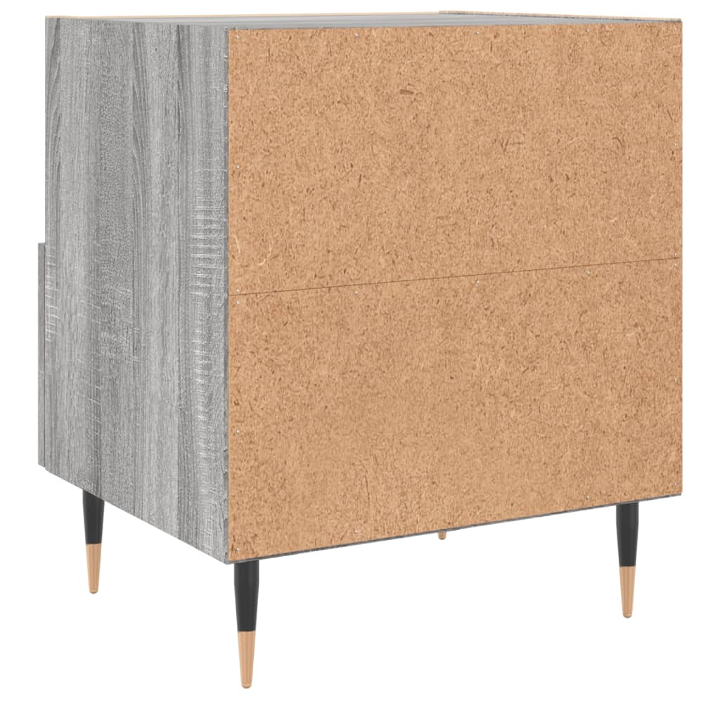 Comodini 2 pz Grigio Sonoma 40x35x47,5 cm in Legno Multistrato - homemem39
