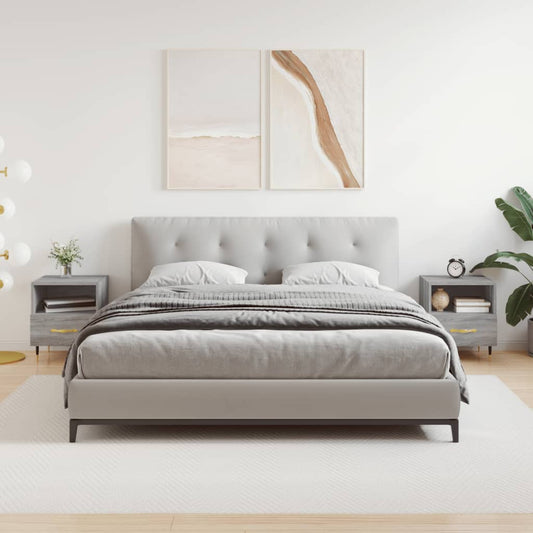 Comodini 2 pz Grigio Sonoma 40x35x47,5 cm in Legno Multistrato - homemem39