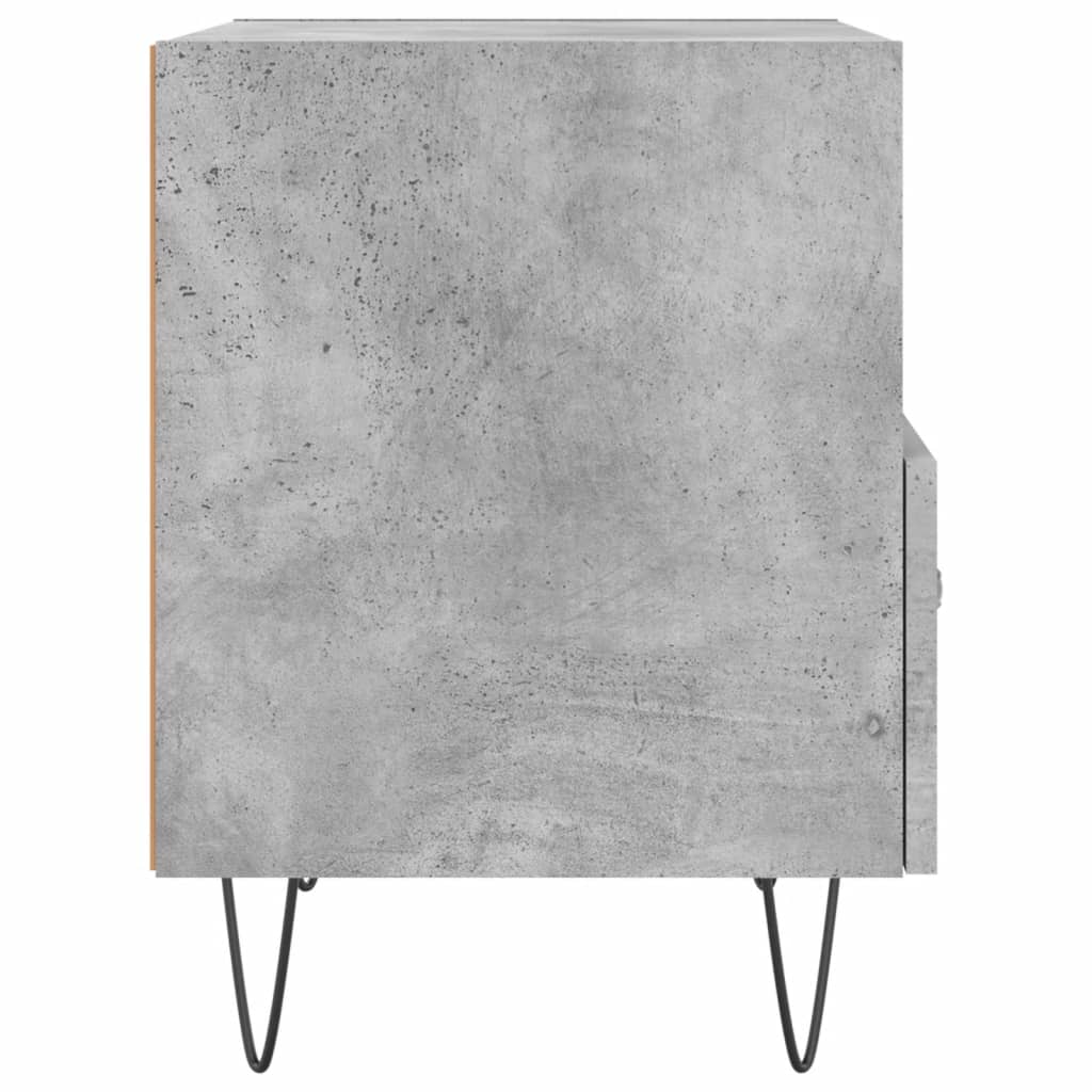 Comodini 2 pz Grigio Cemento 40x35x47,5 cm in Legno Multistrato - homemem39