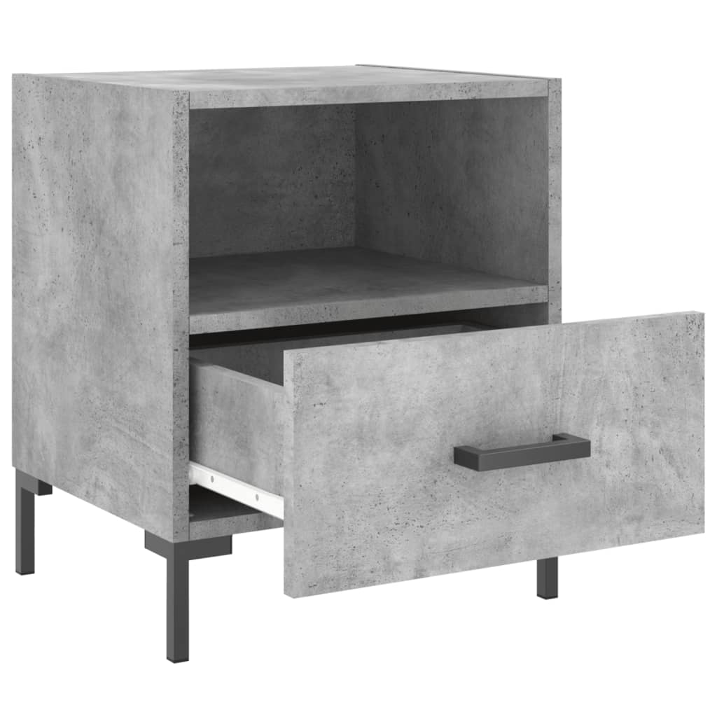 Comodini 2 pz Grigio Cemento 40x35x47,5 cm in Legno Multistrato - homemem39