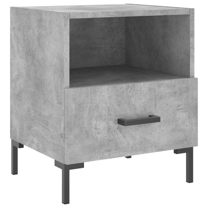 Comodini 2 pz Grigio Cemento 40x35x47,5 cm in Legno Multistrato - homemem39