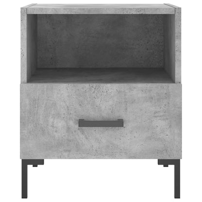 Comodini 2 pz Grigio Cemento 40x35x47,5 cm in Legno Multistrato - homemem39