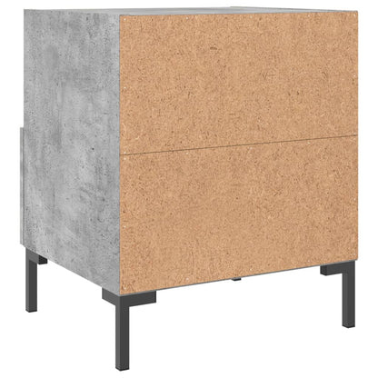 Comodini 2 pz Grigio Cemento 40x35x47,5 cm in Legno Multistrato - homemem39