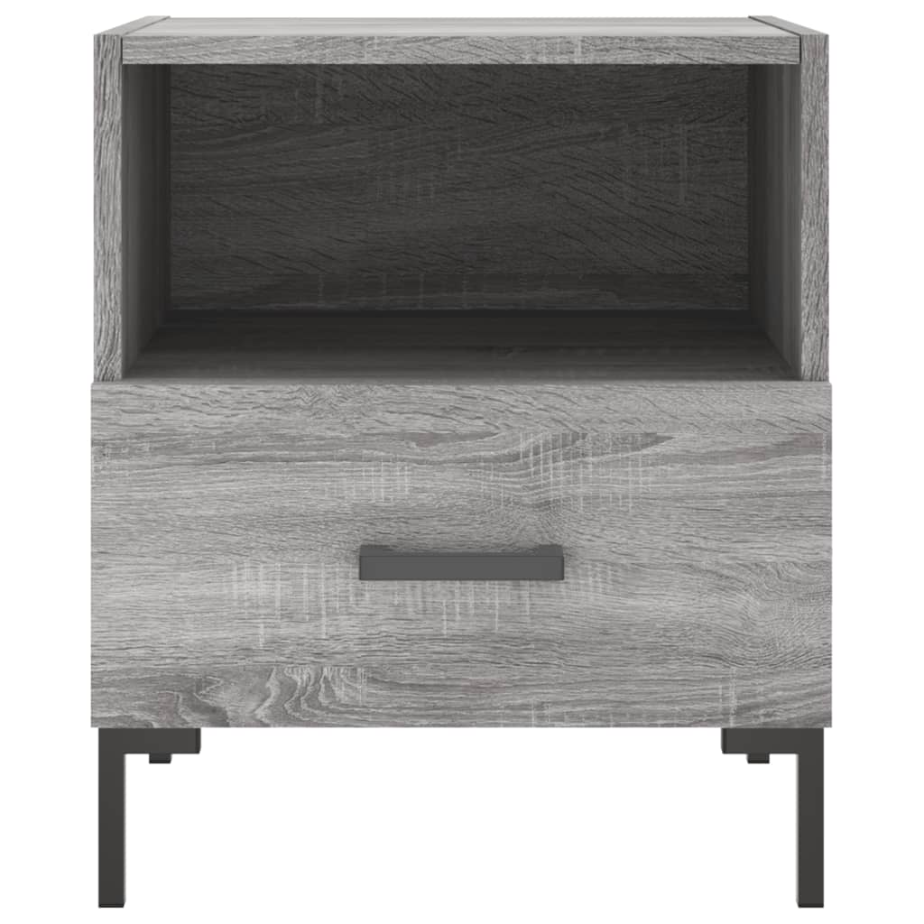 Comodini 2 pz Grigio Sonoma 40x35x47,5 cm in Legno Multistrato - homemem39