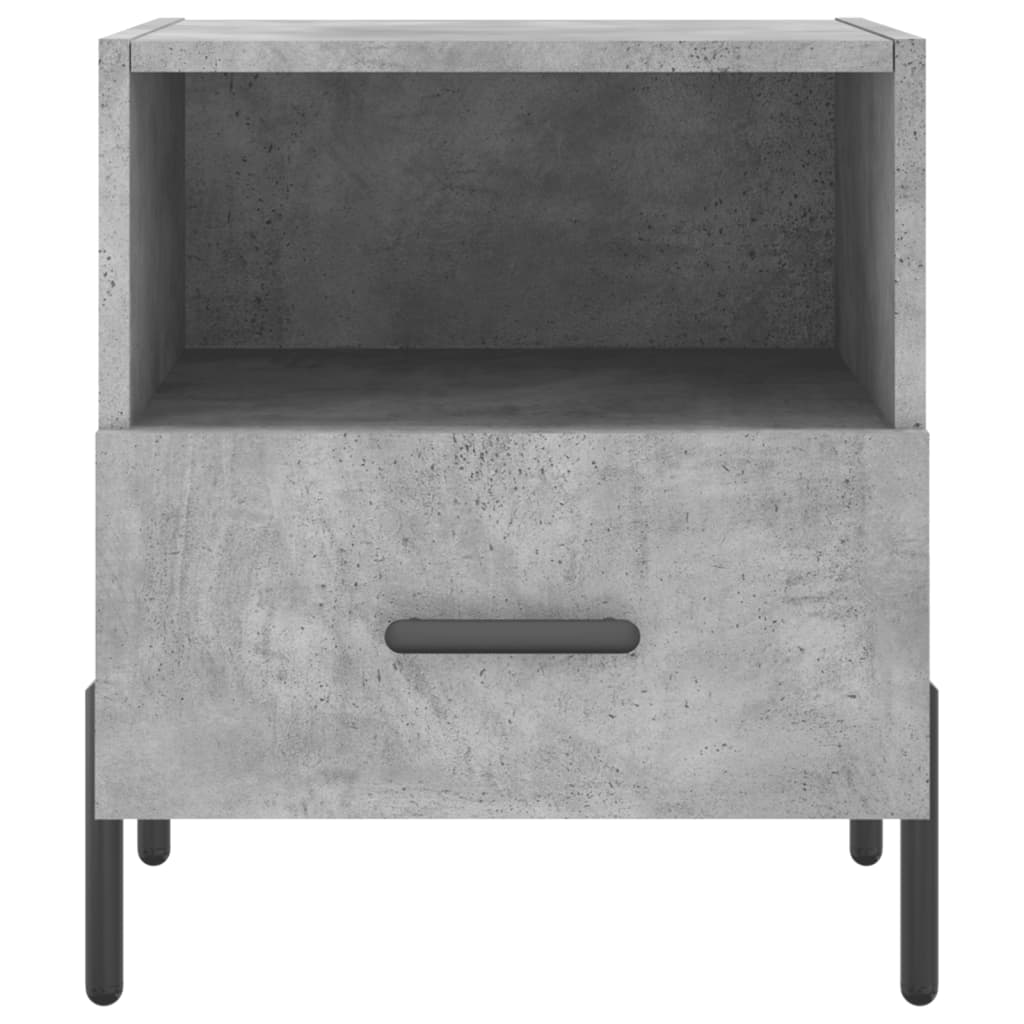 Comodini 2 pz Grigio Cemento 40x35x47,5 cm in Legno Multistrato - homemem39