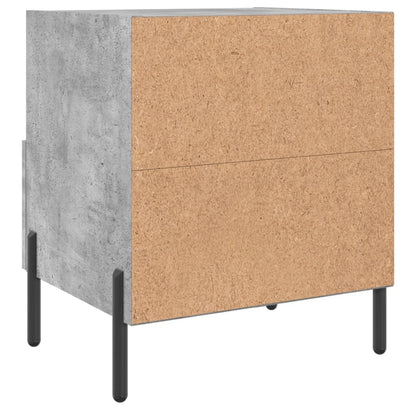 Comodini 2 pz Grigio Cemento 40x35x47,5 cm in Legno Multistrato - homemem39
