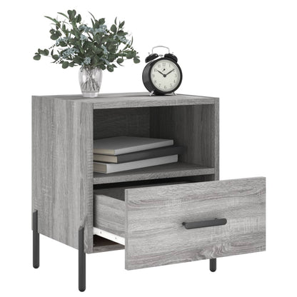 Comodini 2 pz Grigio Sonoma 40x35x47,5 cm in Legno Multistrato - homemem39