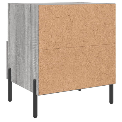 Comodini 2 pz Grigio Sonoma 40x35x47,5 cm in Legno Multistrato - homemem39
