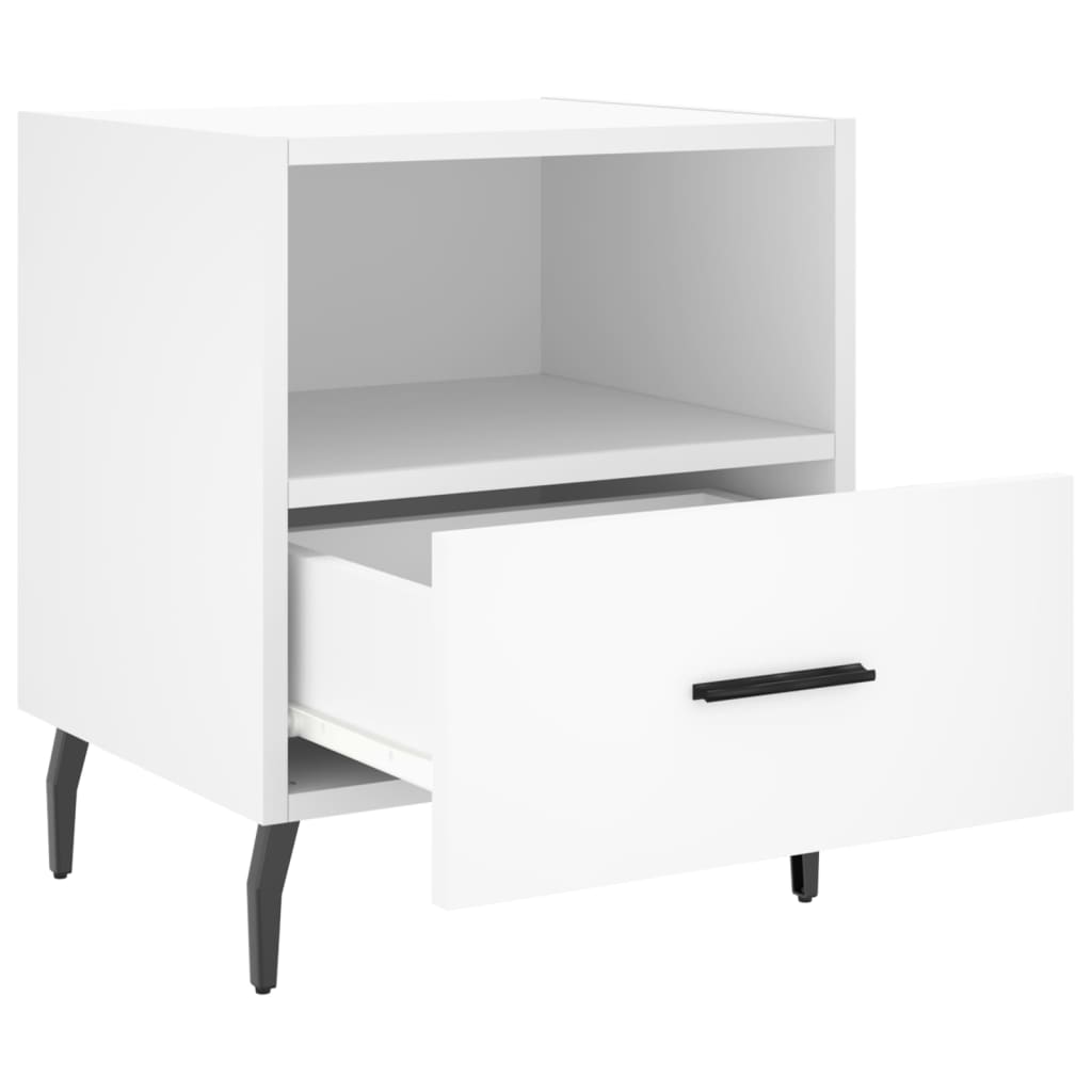 Comodini 2 pz Bianchi 40x35x47,5 cm in Legno Multistrato - homemem39
