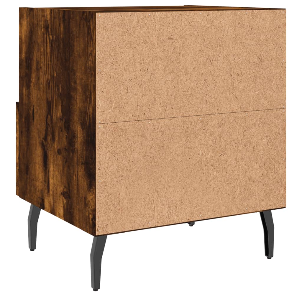 Comodini 2 pz Rovere Fumo 40x35x47,5 cm in Legno Multistrato - homemem39