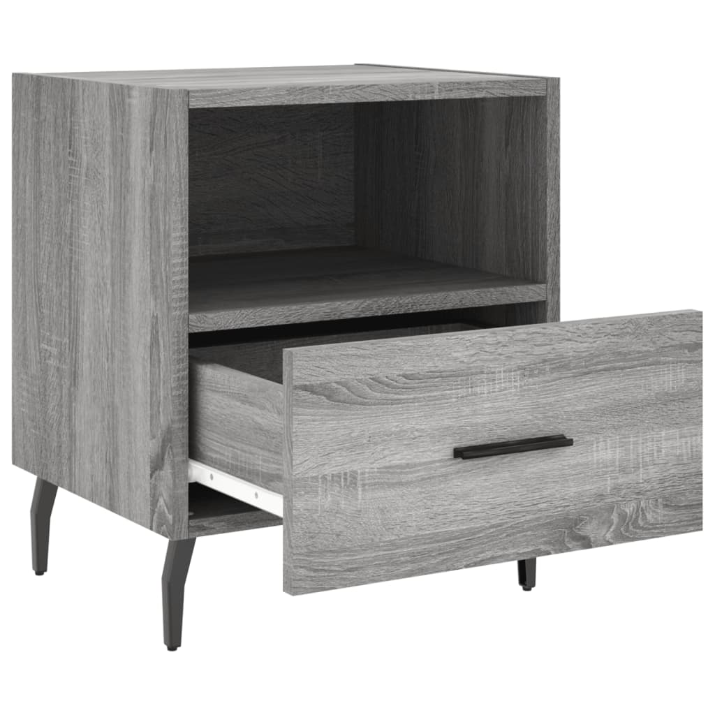 Comodini 2 pz Grigio Sonoma 40x35x47,5 cm in Legno Multistrato - homemem39