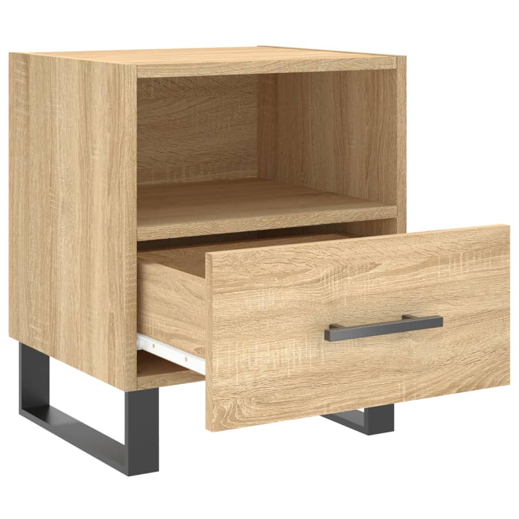 Comodino Rovere Sonoma 40x35x47,5 cm in Legno Multistrato