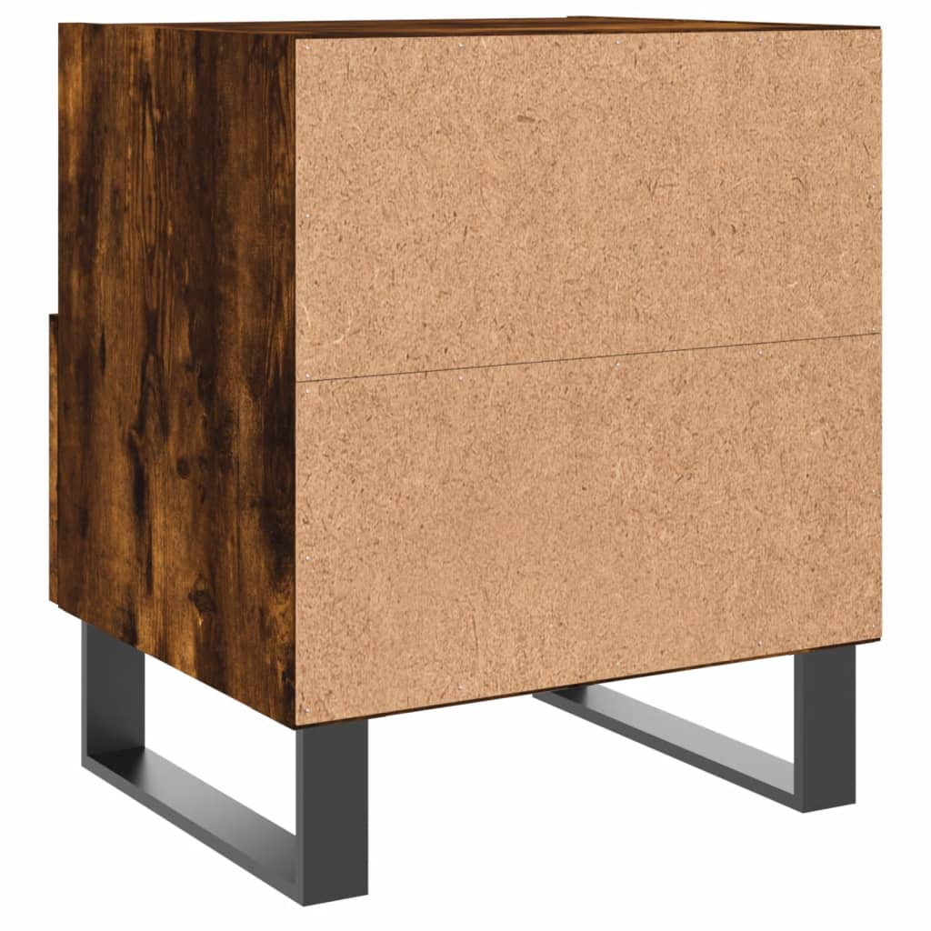 Comodini 2 pz Rovere Fumo 40x35x47,5 cm in Legno Multistrato - homemem39