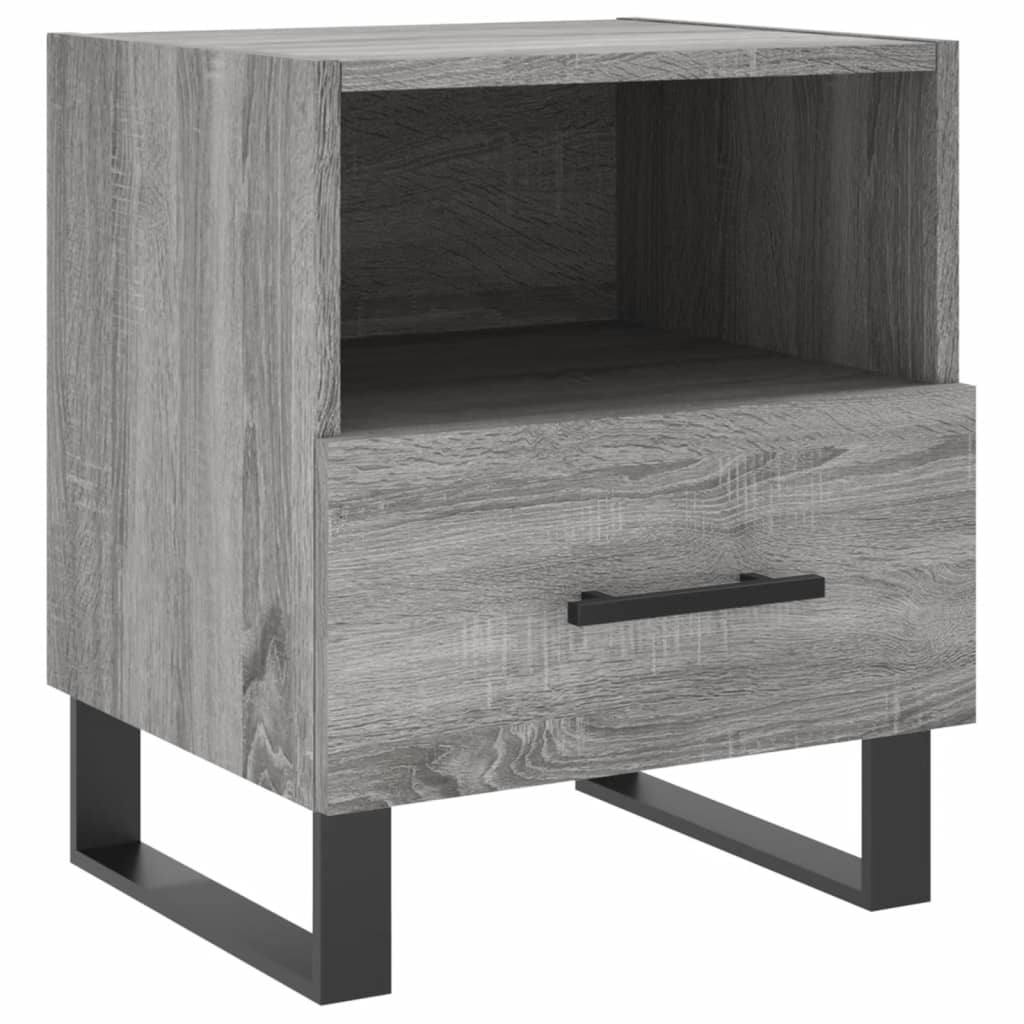 Comodini 2 pz Grigio Sonoma 40x35x47,5 cm in Legno Multistrato - homemem39