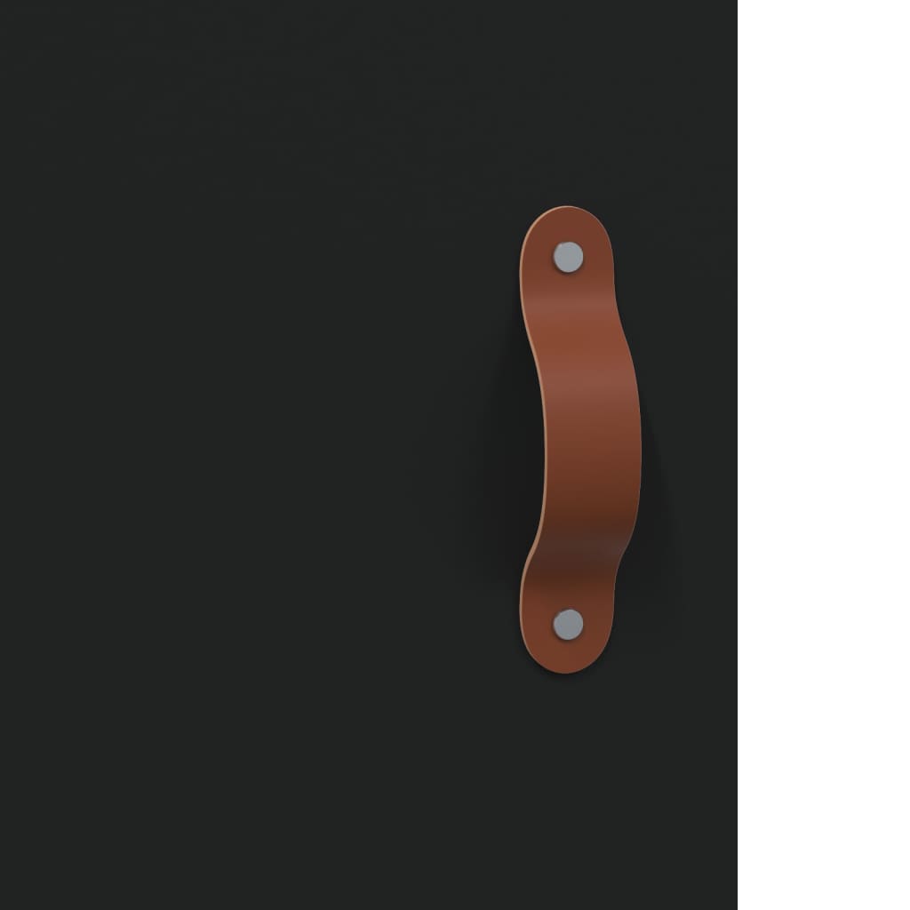 Comodini 2 pz Neri 40x40x50 cm in Legno Multistrato - homemem39