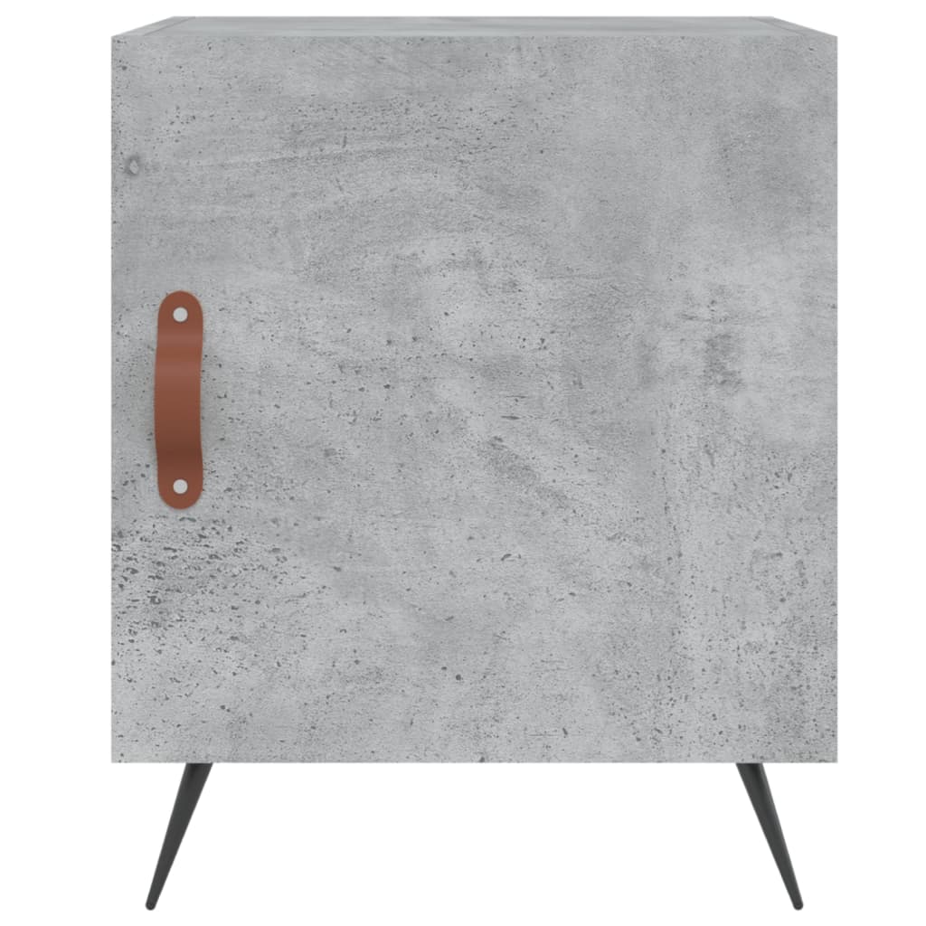Comodini 2 pz Grigio Cemento 40x40x50 cm in Legno Multistrato - homemem39