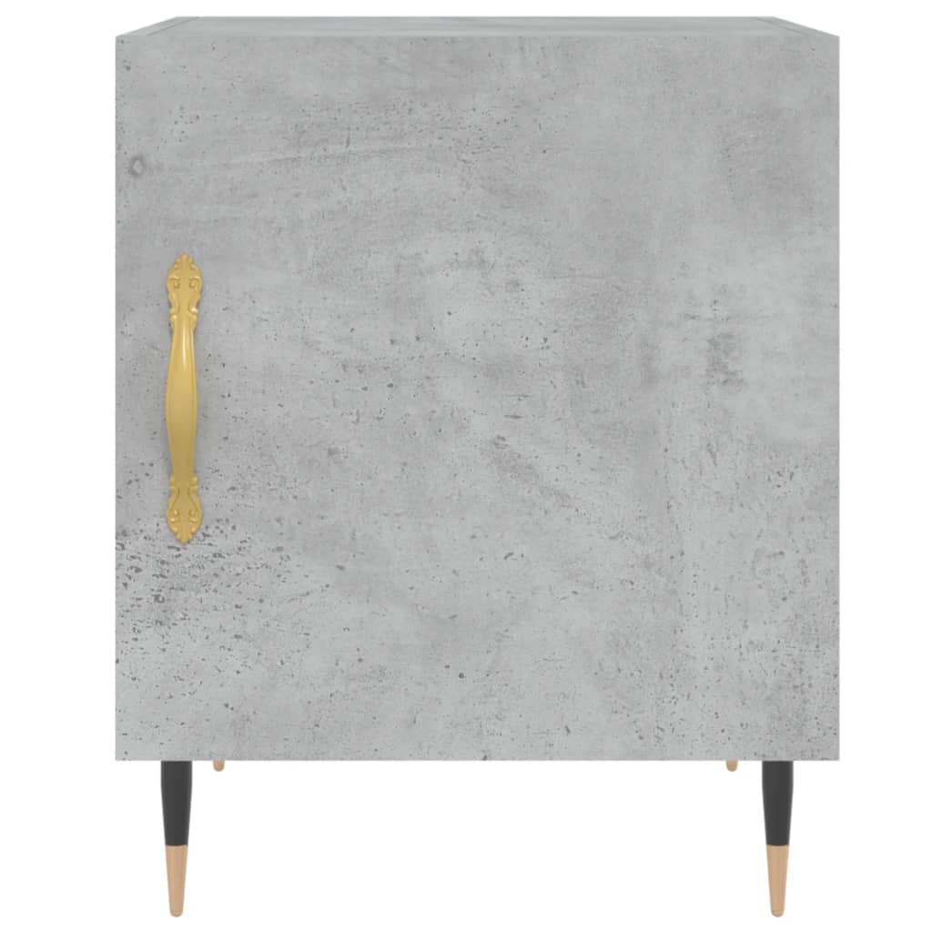 Comodini 2 pz Grigio Cemento 40x40x50 cm in Legno Multistrato - homemem39