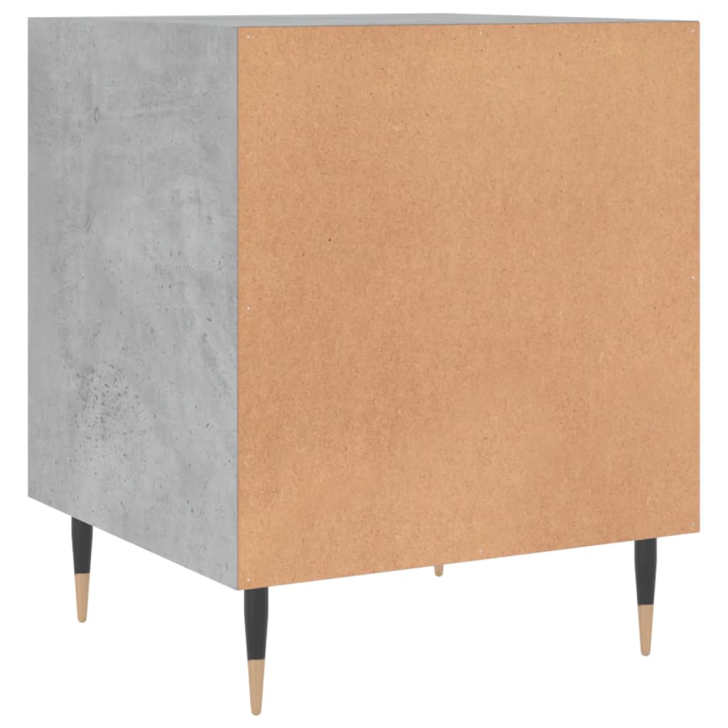 Comodini 2 pz Grigio Cemento 40x40x50 cm in Legno Multistrato - homemem39