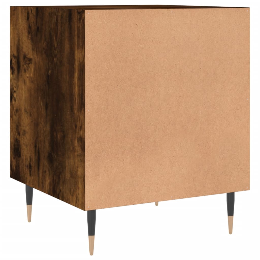 Comodini 2 pz Rovere Fumo 40x40x50 cm in Legno Multistrato - homemem39