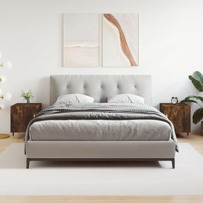 Comodini 2 pz Rovere Fumo 40x40x50 cm in Legno Multistrato - homemem39