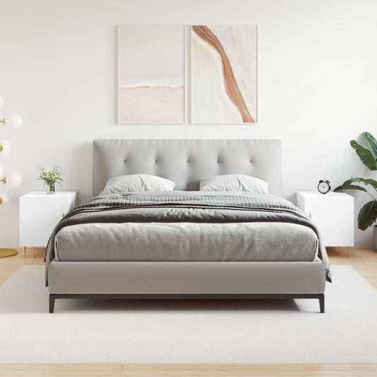 Comodini 2 pz Bianchi 40x40x50 cm in Legno Multistrato - homemem39