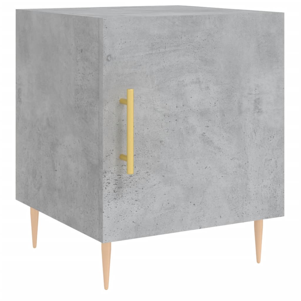 Comodini 2 pz Grigio Cemento 40x40x50 cm in Legno Multistrato - homemem39