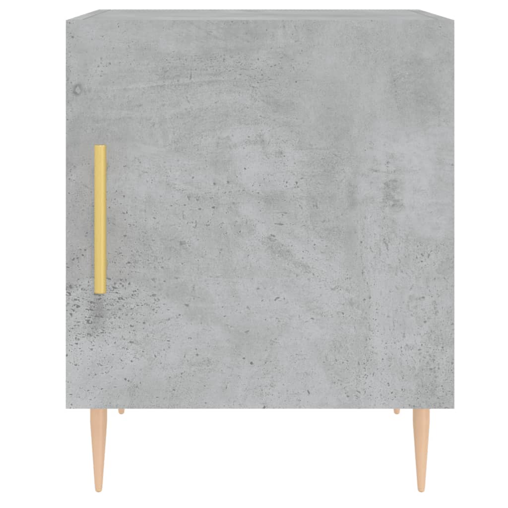 Comodini 2 pz Grigio Cemento 40x40x50 cm in Legno Multistrato - homemem39
