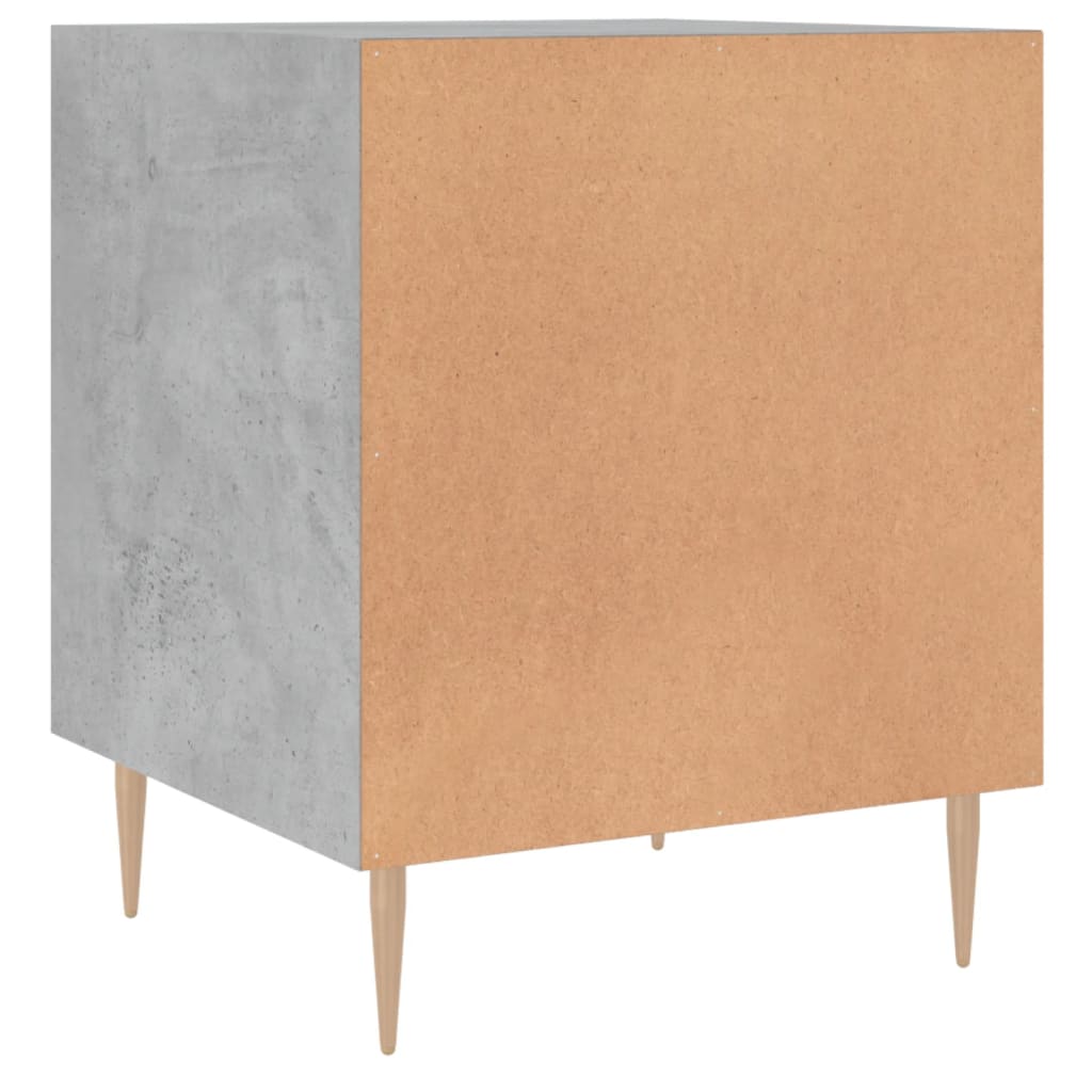 Comodini 2 pz Grigio Cemento 40x40x50 cm in Legno Multistrato - homemem39