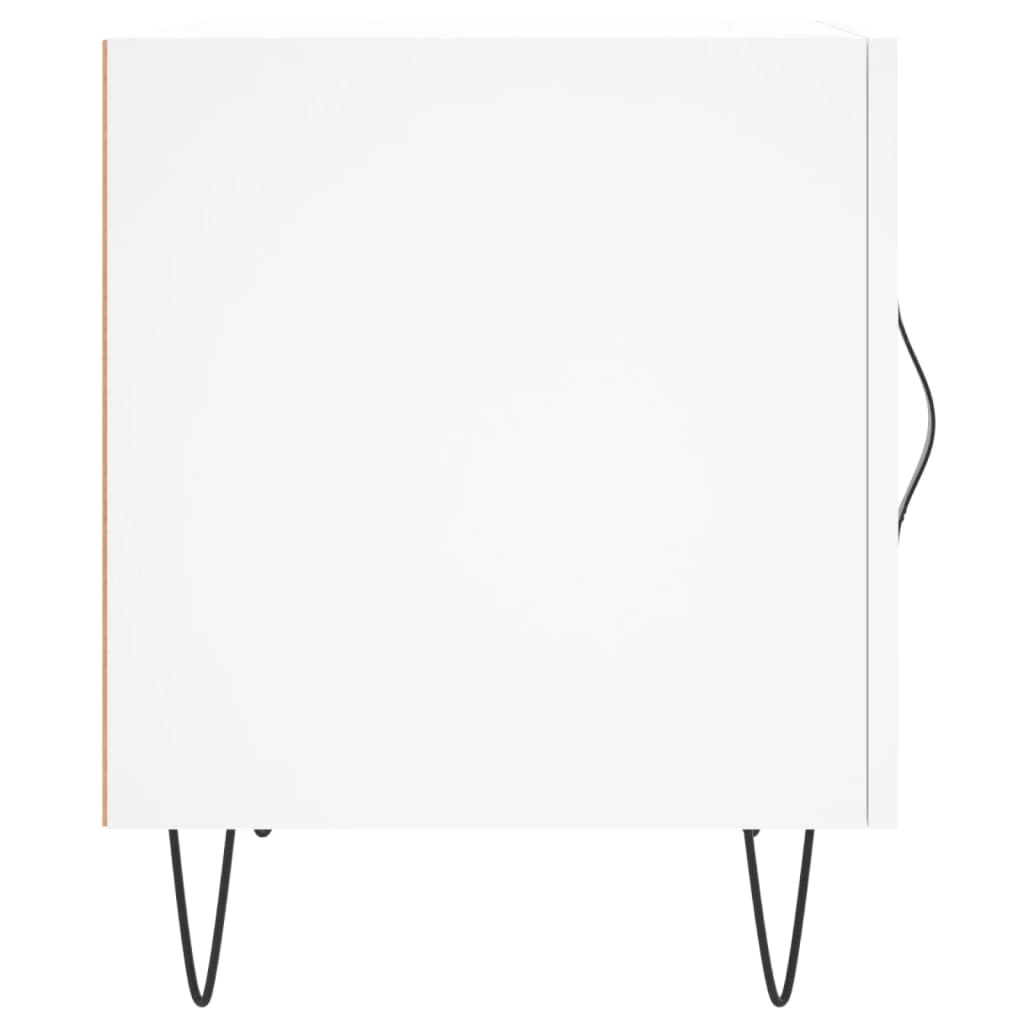 Comodini 2 pz Bianchi 40x40x50 cm in Legno Multistrato - homemem39