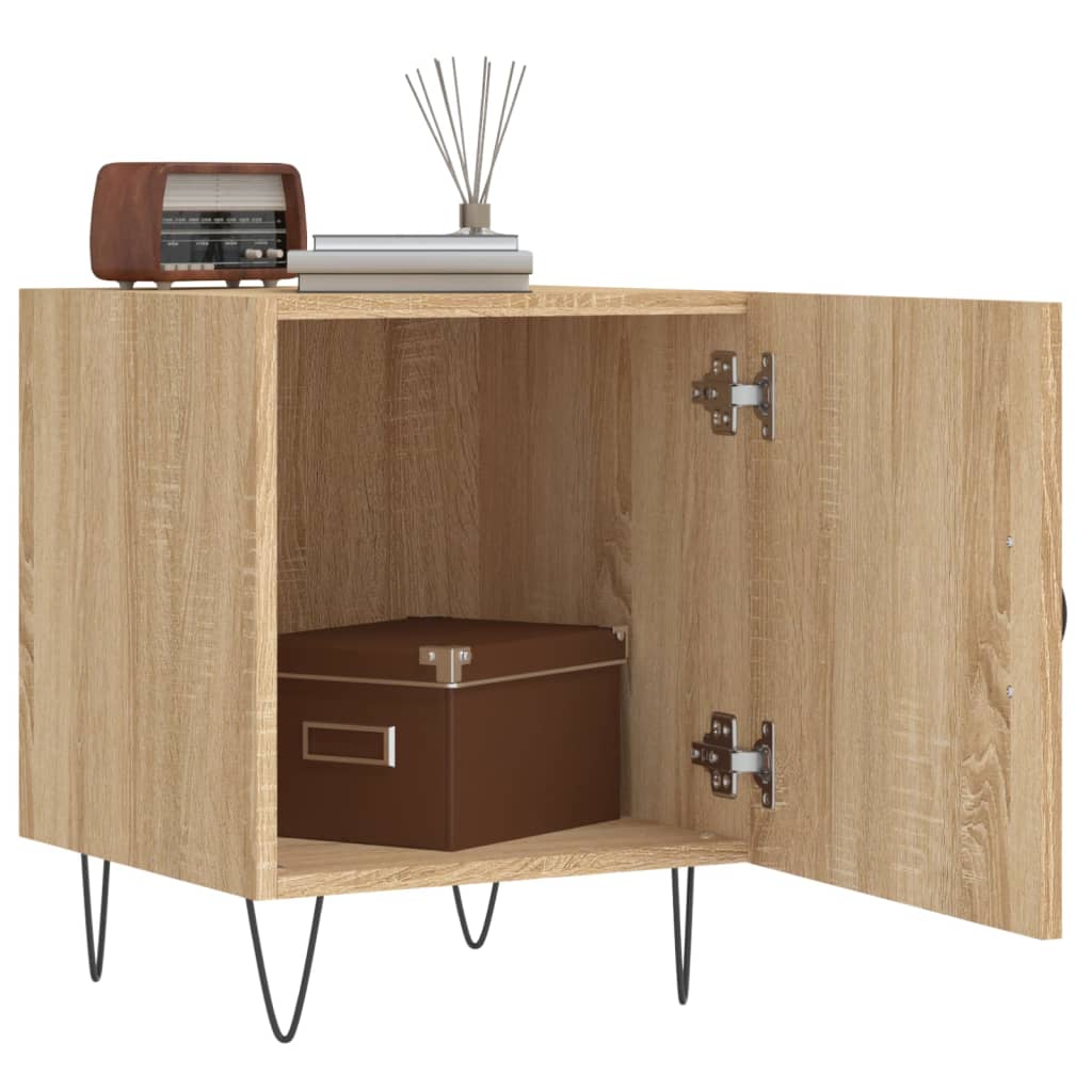 Comodino Rovere Sonoma 40x40x50 cm in Legno Multistrato - homemem39