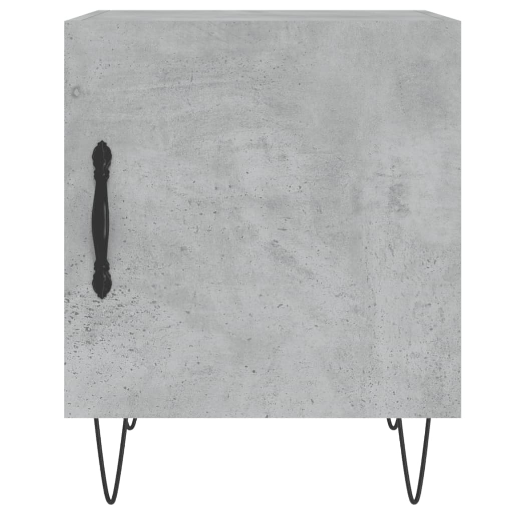 Comodini 2 pz Grigio Cemento 40x40x50 cm in Legno Multistrato - homemem39
