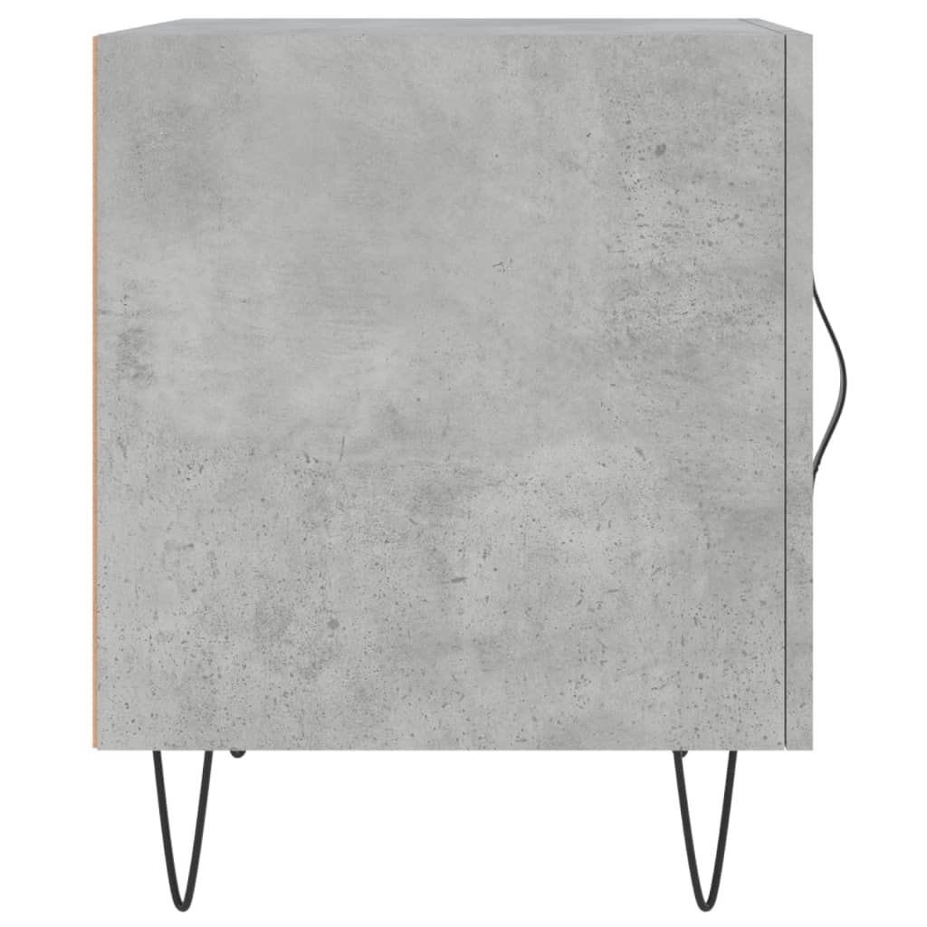 Comodini 2 pz Grigio Cemento 40x40x50 cm in Legno Multistrato - homemem39