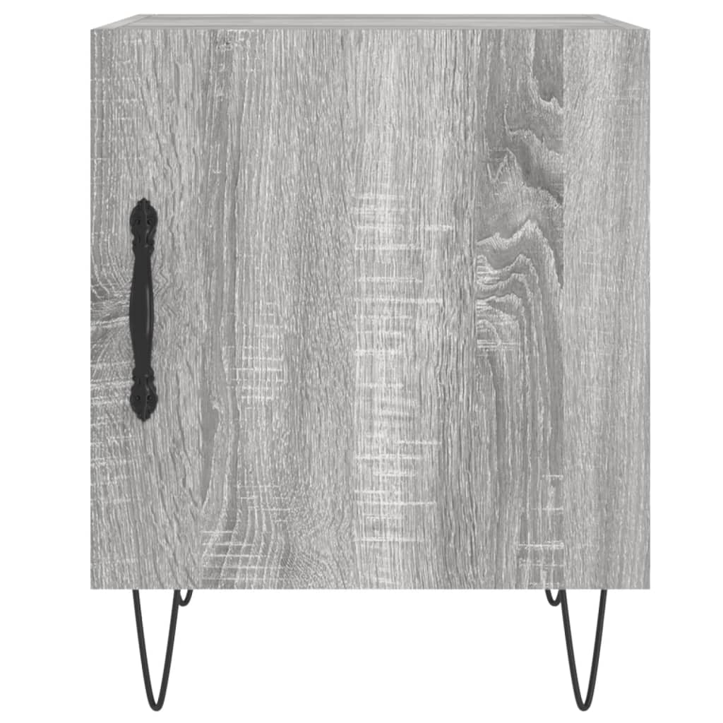 Comodini 2 pz Grigio Sonoma 40x40x50 cm in Legno Multistrato - homemem39