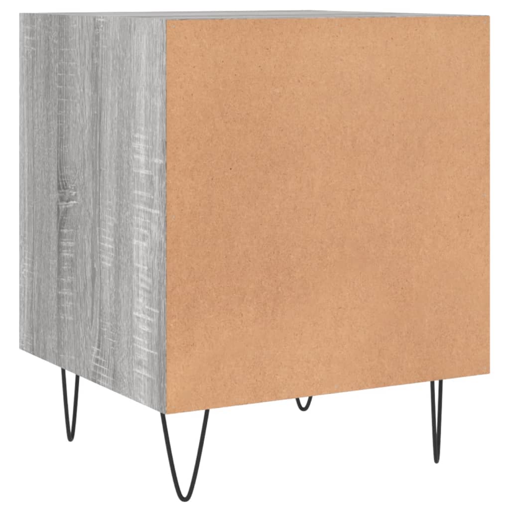 Comodini 2 pz Grigio Sonoma 40x40x50 cm in Legno Multistrato - homemem39