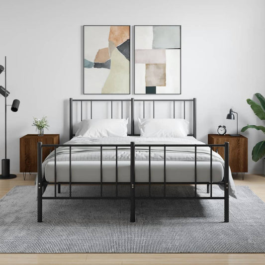 Comodini 2 pz Rovere Marrone 40x40x50 cm in Legno Multistrato - homemem39