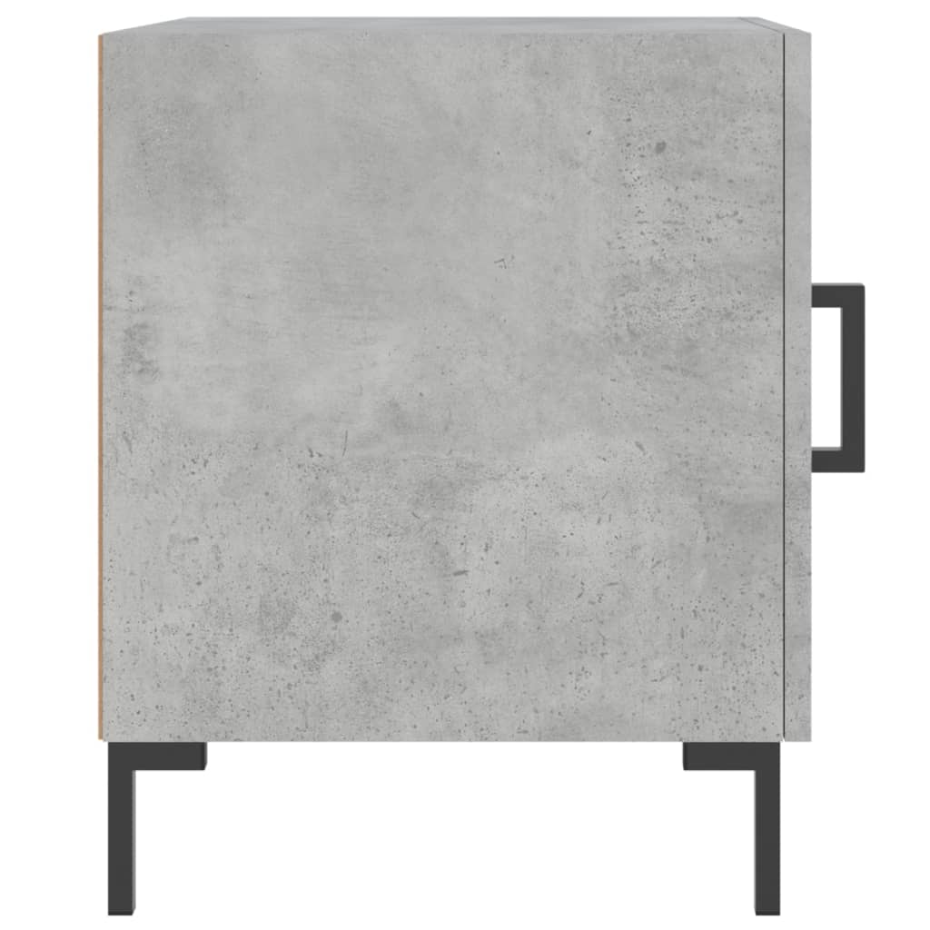 Comodini 2 pz Grigio Cemento 40x40x50 cm in Legno Multistrato - homemem39