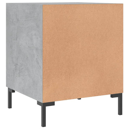 Comodini 2 pz Grigio Cemento 40x40x50 cm in Legno Multistrato - homemem39
