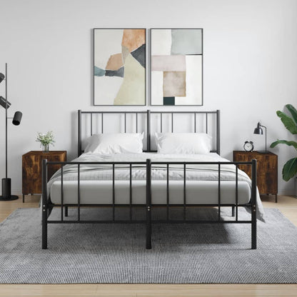 Comodini 2 pz Rovere Fumo 40x40x50 cm in Legno Multistrato - homemem39