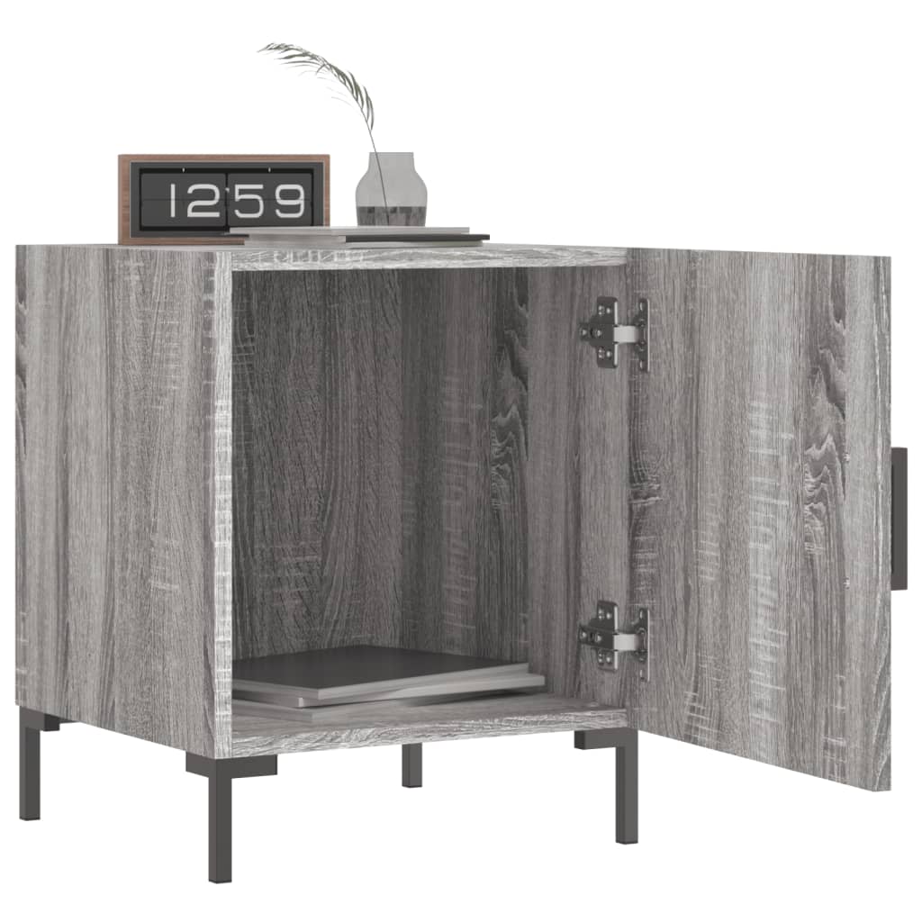 Comodino Grigio Sonoma 40x40x50 cm in Legno Multistrato - homemem39