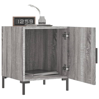 Comodino Grigio Sonoma 40x40x50 cm in Legno Multistrato - homemem39
