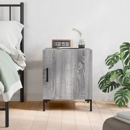 Comodino Grigio Sonoma 40x40x50 cm in Legno Multistrato - homemem39