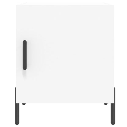 Comodino Bianco 40x40x50 cm in Legno Multistrato - homemem39