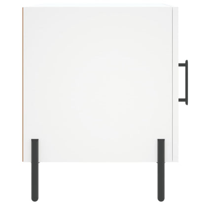 Comodino Bianco 40x40x50 cm in Legno Multistrato - homemem39