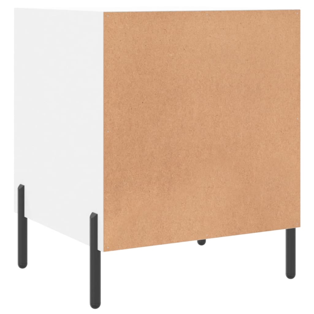 Comodini 2 pz Bianchi 40x40x50 cm in Legno Multistrato - homemem39